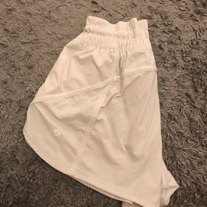 White Lululemon shorts!